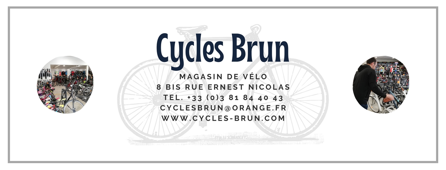Carte Cycles Brun Baume les Dames magasin de vélo